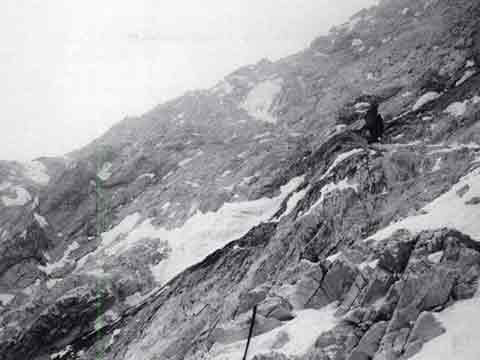
Gasherbrum IV First Ascent West Face - Robert Schauer In Deteriorating Weather On Day 3 - American Alpine Journal
